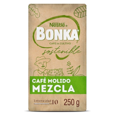 Café molido mezcla BONKA   PAQUETE 250 GR-0