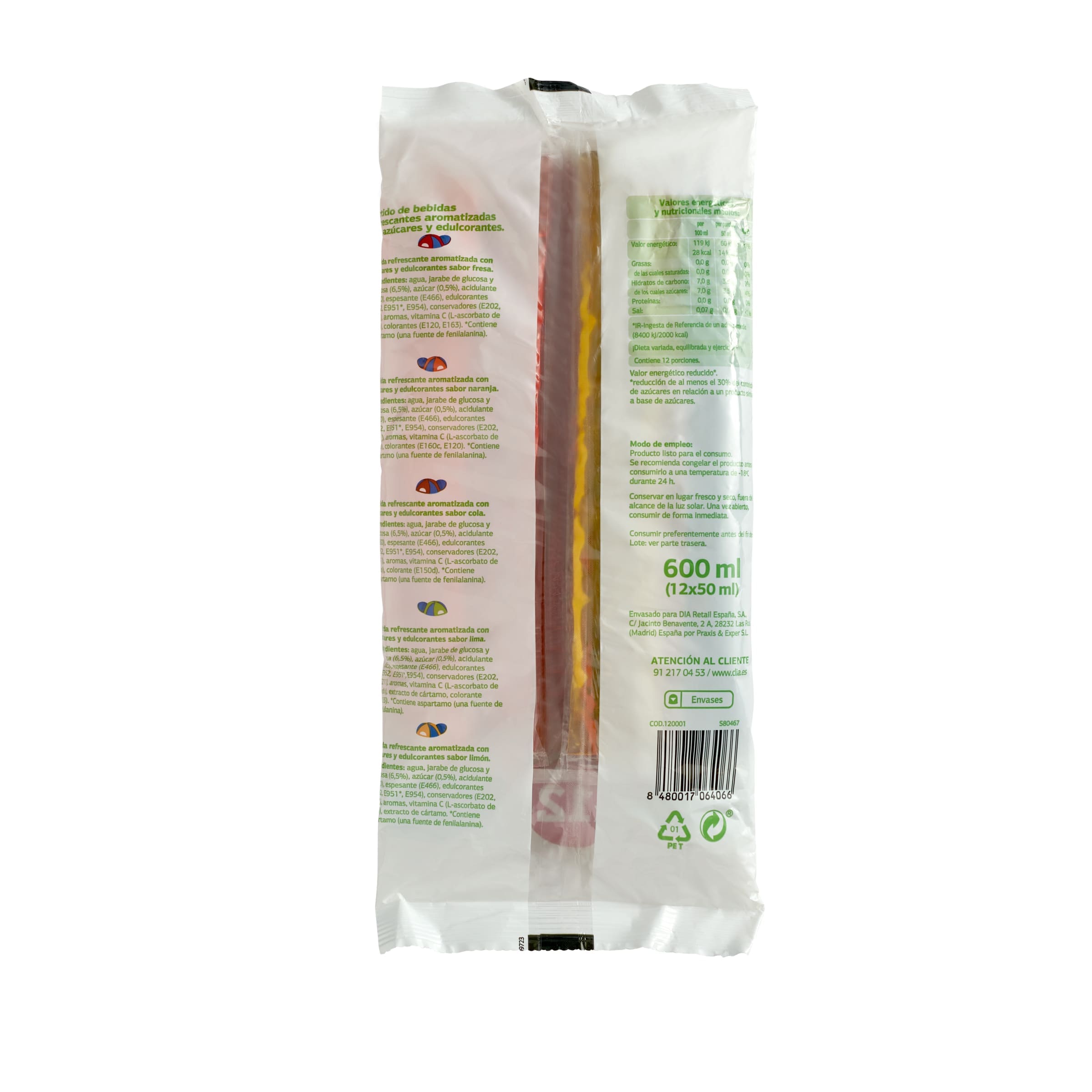 Mix polos para congelar Dia Marcelo Caramelo 12 x 50 ml