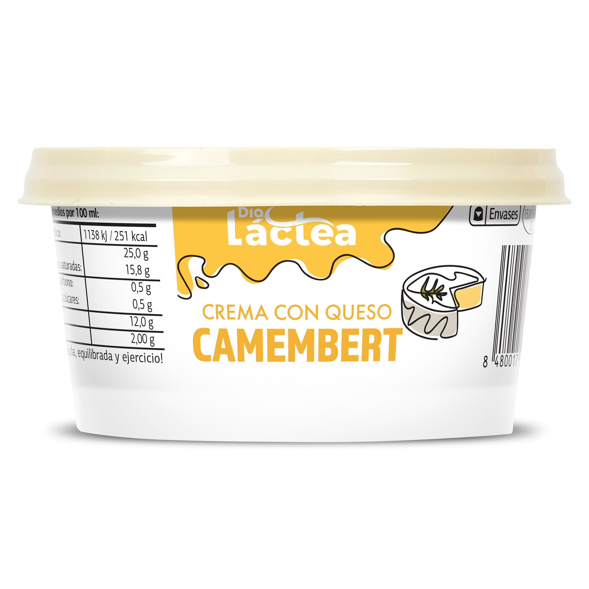 Crema de queso camembert Dia Láctea 125 g