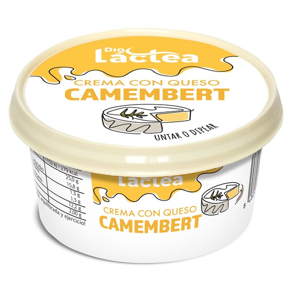 Crema con queso camembert Dia Láctea tarrina 125 g
