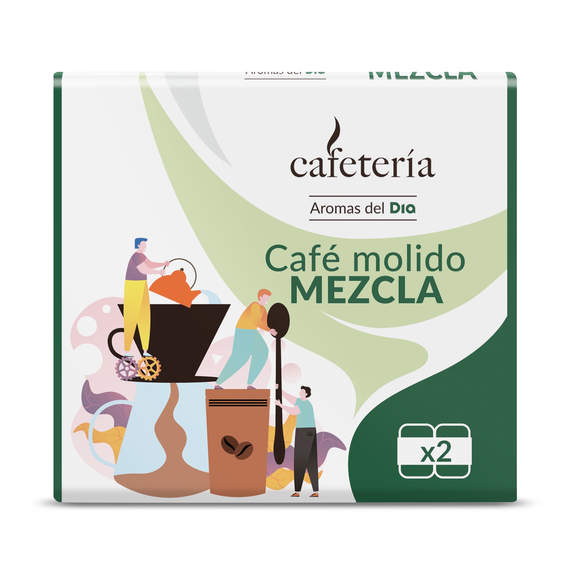 Café molido mezcla Dia Cafetería 2 x 250 g