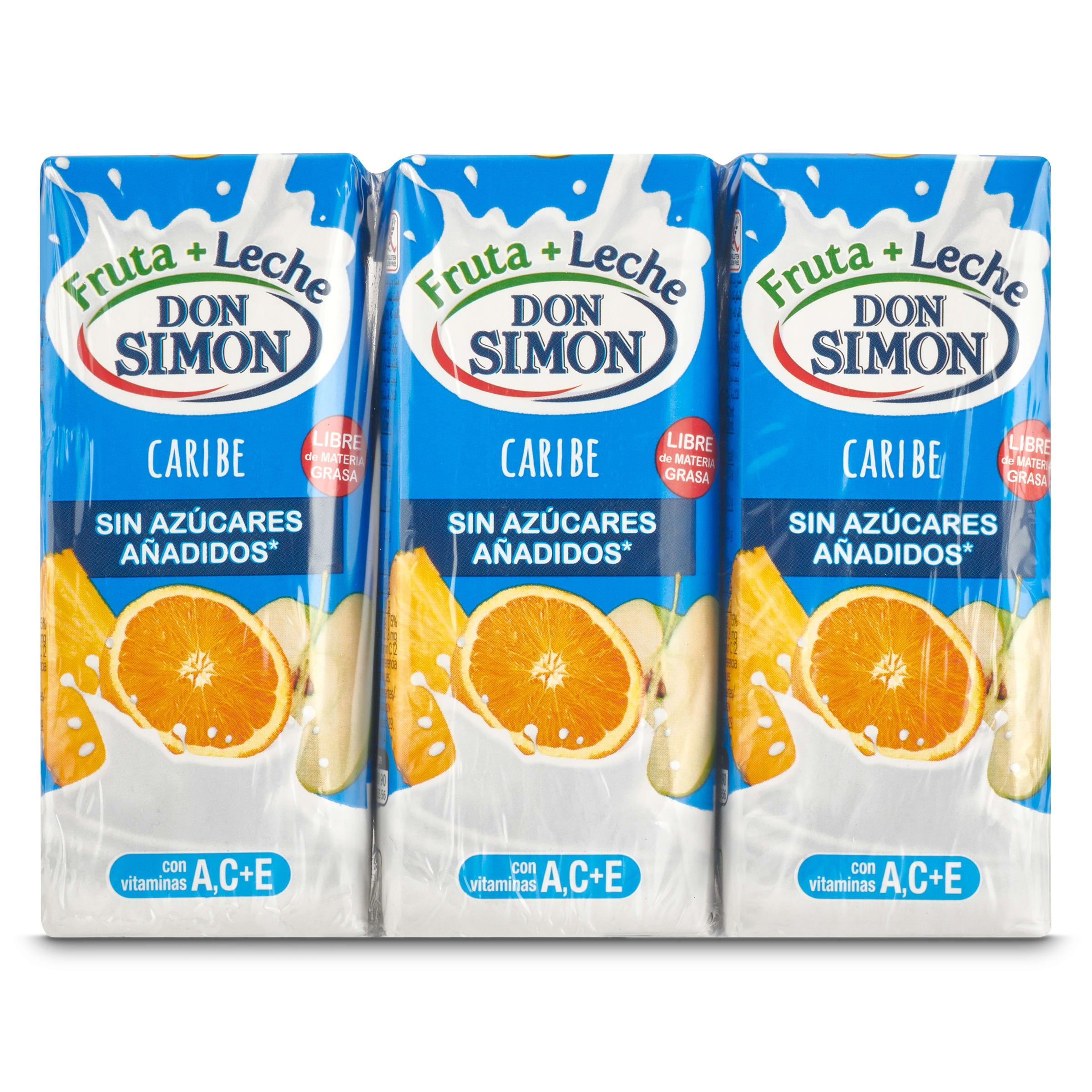 Bebida de fruta y leche caribe Don Simón pack 6 x 200 ml
