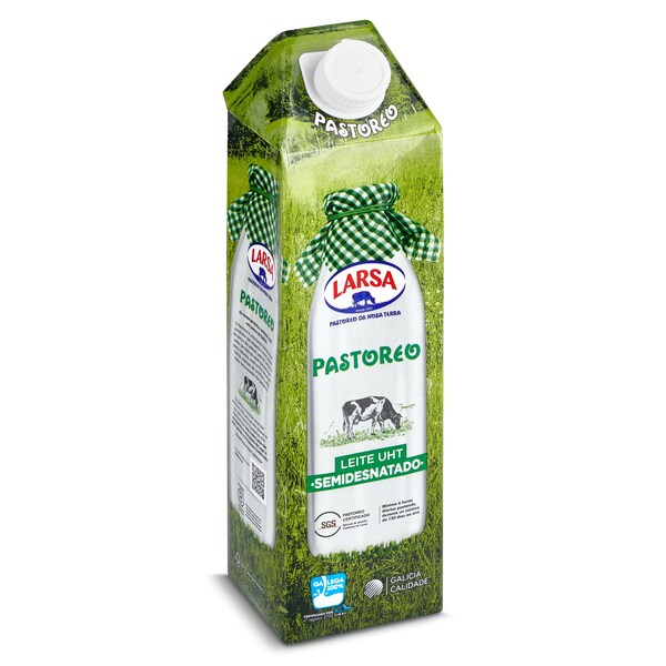 Leche Semidesnatada Larsa Envase 1 Lt.