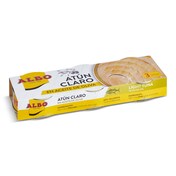 Atún claro en aceite de oliva Albo pack 3 x 48 g