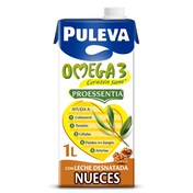 Bebida láctea omega 3 con nueces Puleva brik 1 l