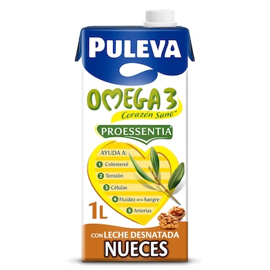 Bebida láctea omega 3 con nueces Puleva brik 1 l-0