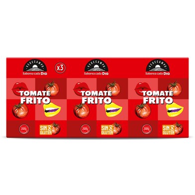 Tomate frito Vegecampo de Dia brik 3 x 215 g-1 Tomate frito Vegecampo de Dia brik 3 x 215 g-1