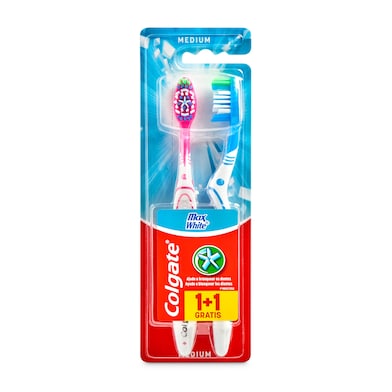 Cepillo dental Colgate Max White blister 2 unidades-0