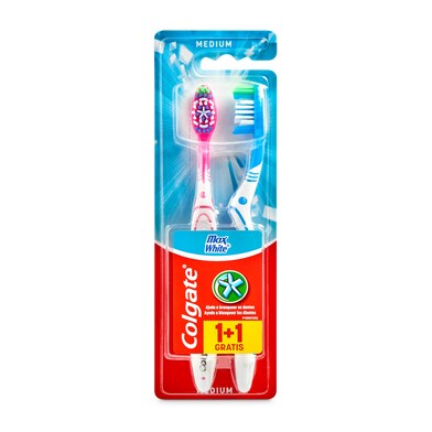 Cepillo dental Colgate Max White blister 2 unidades-0