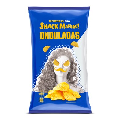 Patatas fritas onduladas Snack Maniac de Dia bolsa 180 g-0 Patatas fritas onduladas Snack Maniac de Dia bolsa 180 g-0