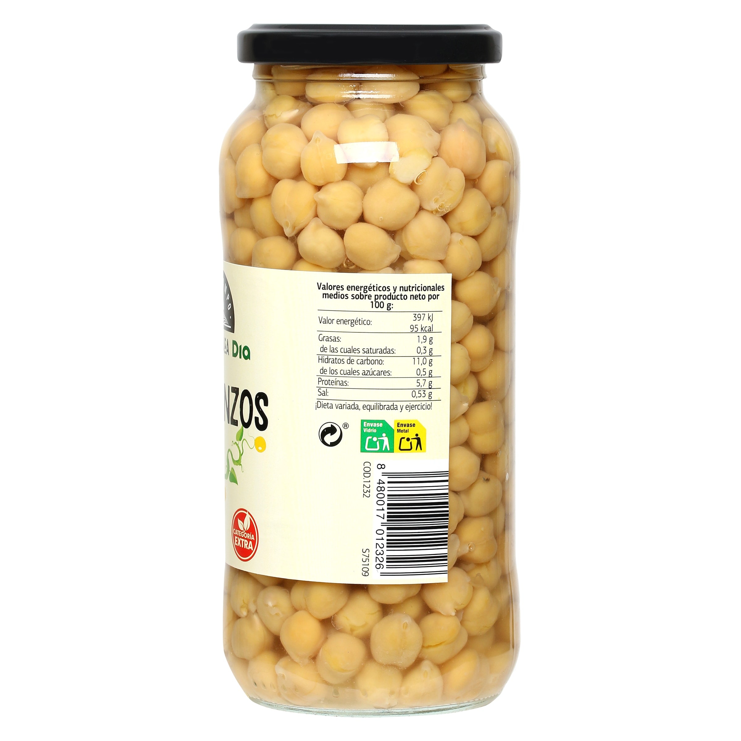Garbanzos cocidos Dia Vegecampo 400 g