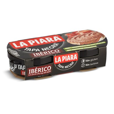 Paté tapa negra ibérico La piara Tapa Negra lata 2 x 73 g-0