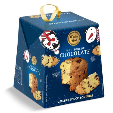 Panettone de chocolate Dulce Noel Dia caja 500 g-0 Panettone de chocolate Dulce Noel Dia caja 500 g-0