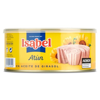 Atún en aceite de girasol Isabel lata 650 g-0