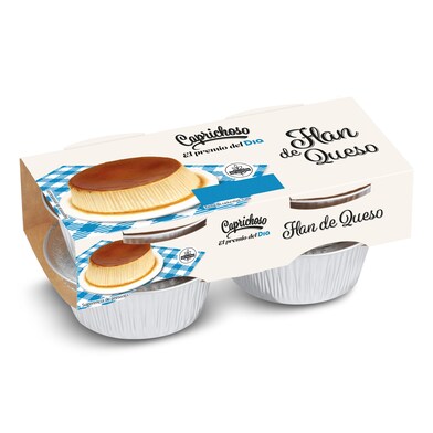 Flan de queso Caprichoso Dia pack 4 x 100 g-0 Flan de queso Caprichoso Dia pack 4 x 100 g-0