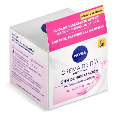 Crema de día nutritivo hidratante piel seca Nivea bote 50 ml-0