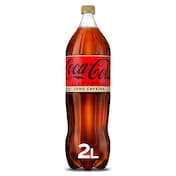 Refresco de cola zero zero Coca-Cola botella 2 l