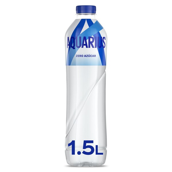 Aquarius Limón Zero Azúcar Botella 1,5 L.