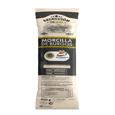 Morcilla de burgos SELECCION DE DIA BOLSA 300 GR-1 Morcilla de burgos SELECCION DE DIA BOLSA 300 GR-1
