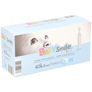 Suero fisiológico dosis individuales BabySmile caja 40 unidades-0