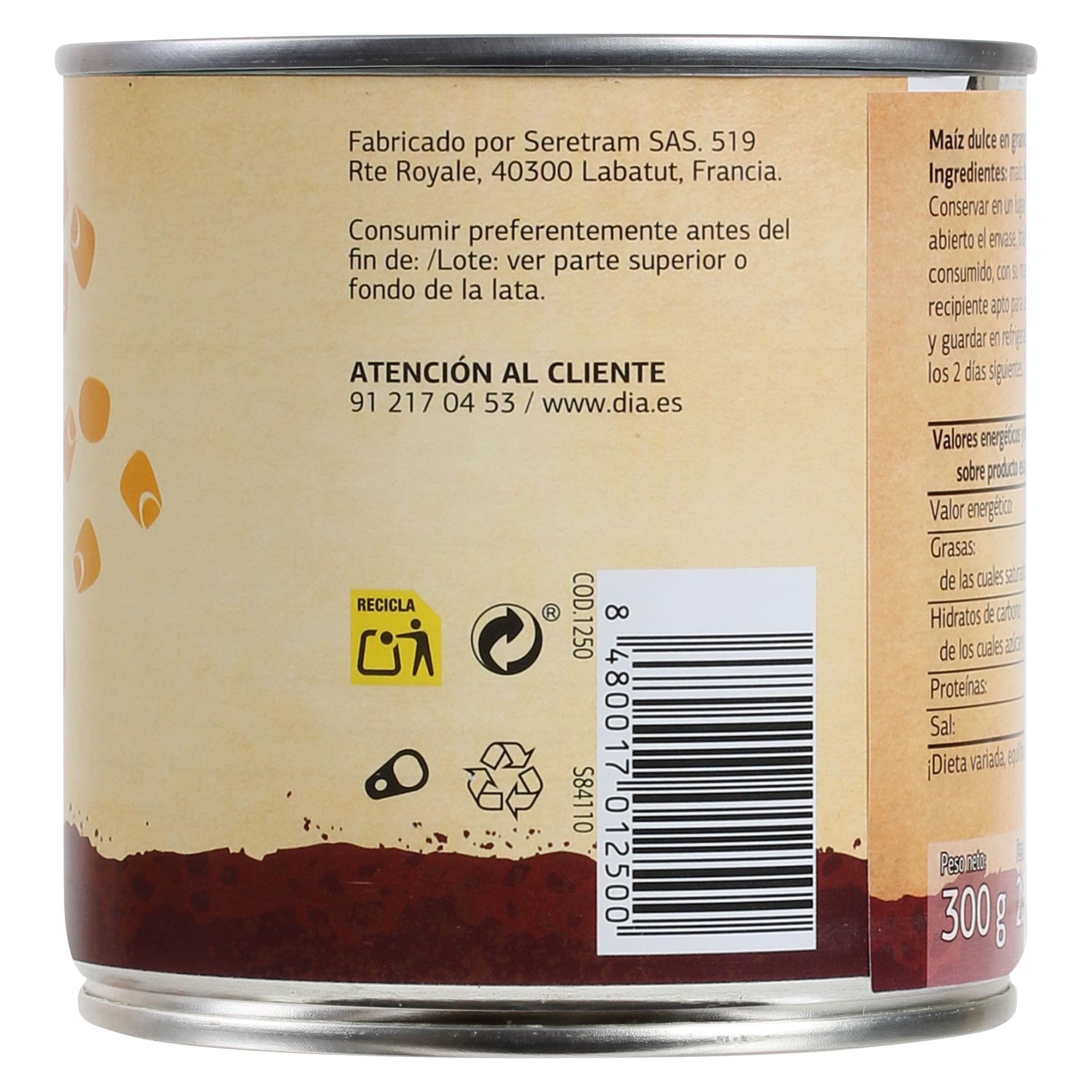 Maíz dulce Dia Vegecampo 285 g