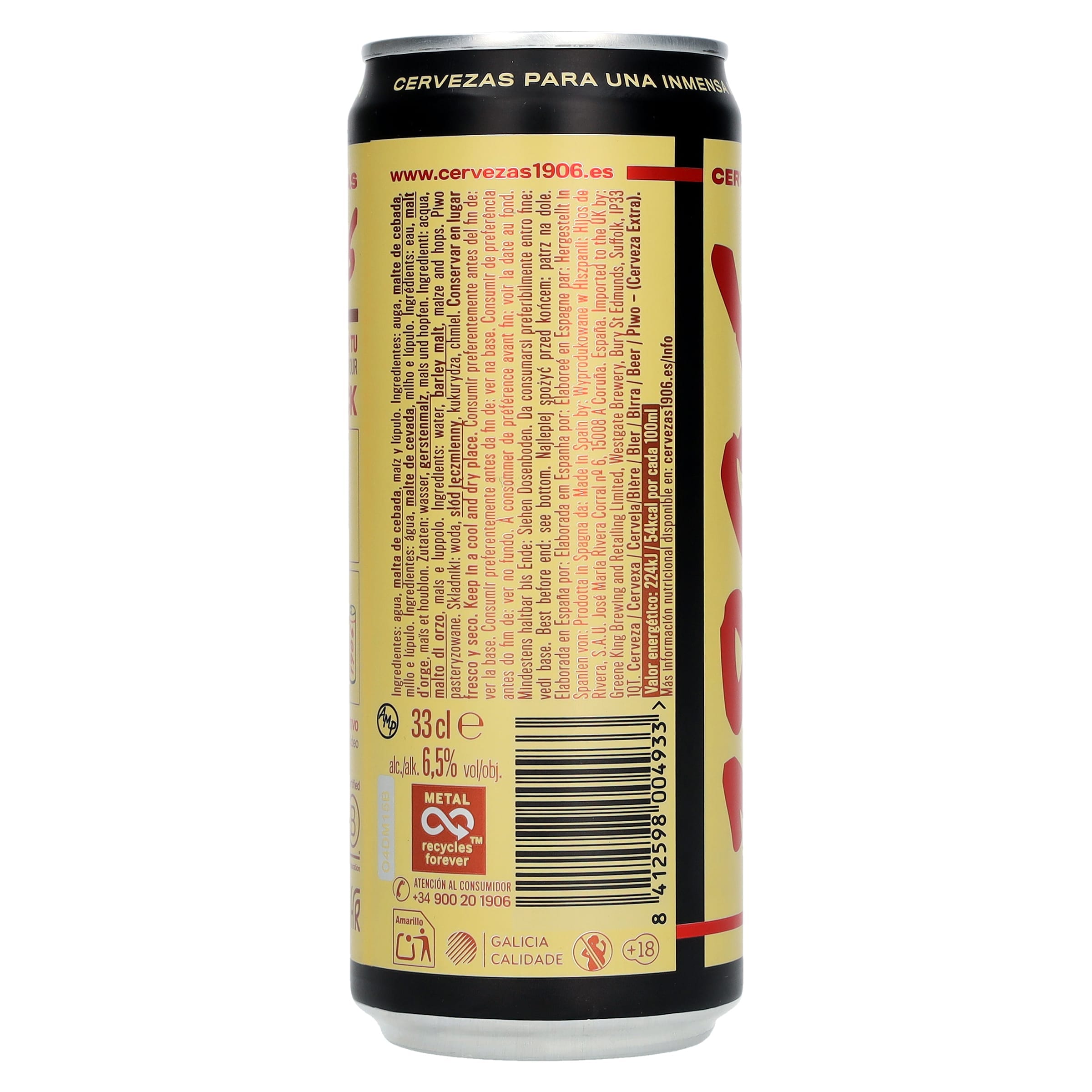 Cerveza reserva 1906 33 cl
