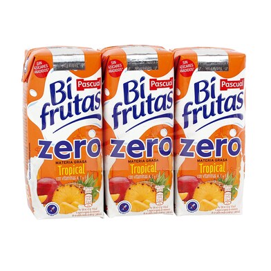 Bebida de zumo bifrutas tropical sin azúcar Pascual Bifrutas brik 990 ml-0 Bebida de zumo bifrutas tropical sin azúcar Pascual Bifrutas brik 990 ml-0