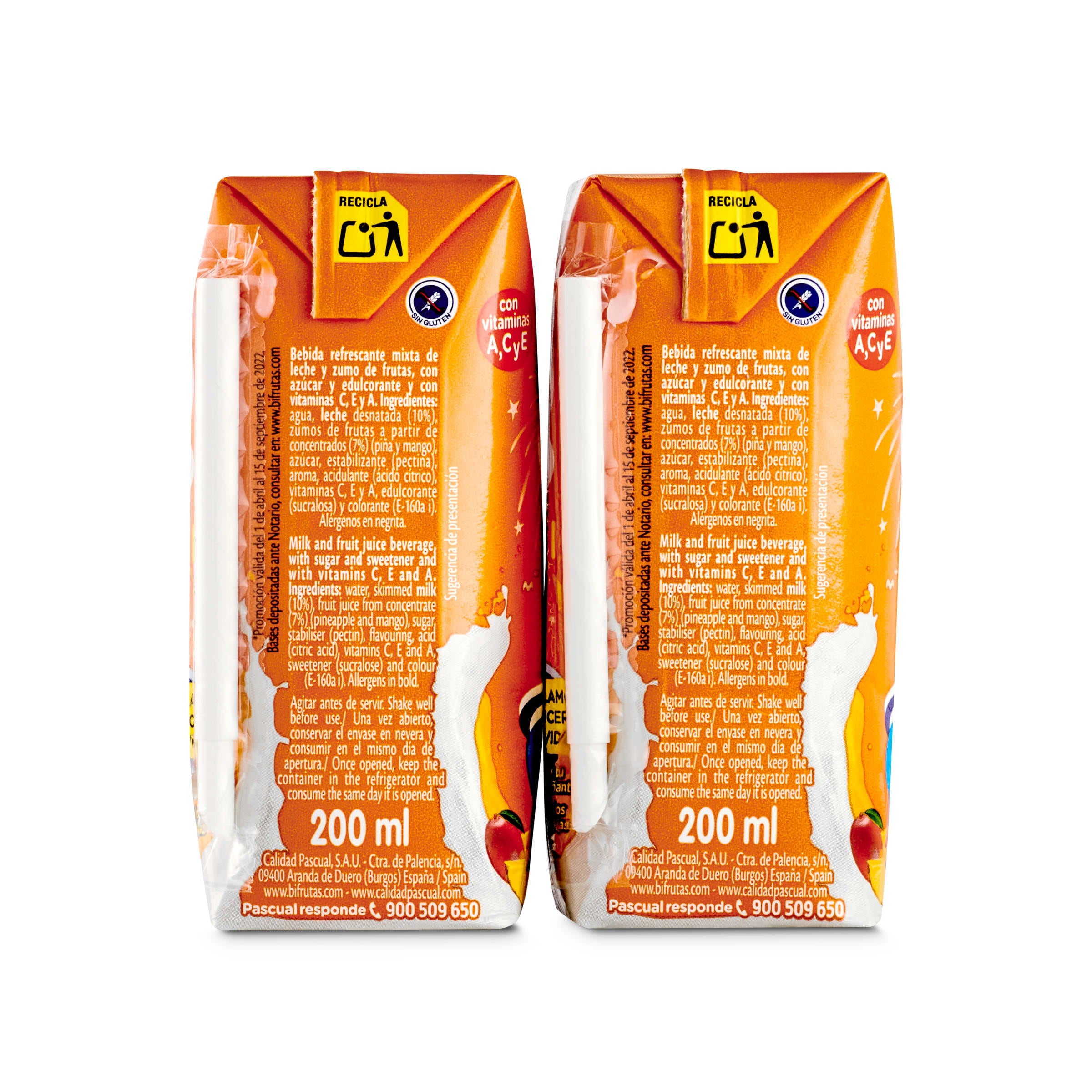 Bifrutas tropical Pascual pack 6 x 200 ml