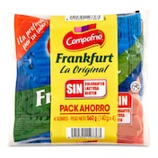 Salchichas cocidas frankfurt Campofrío bolsa 4 x 140 g
