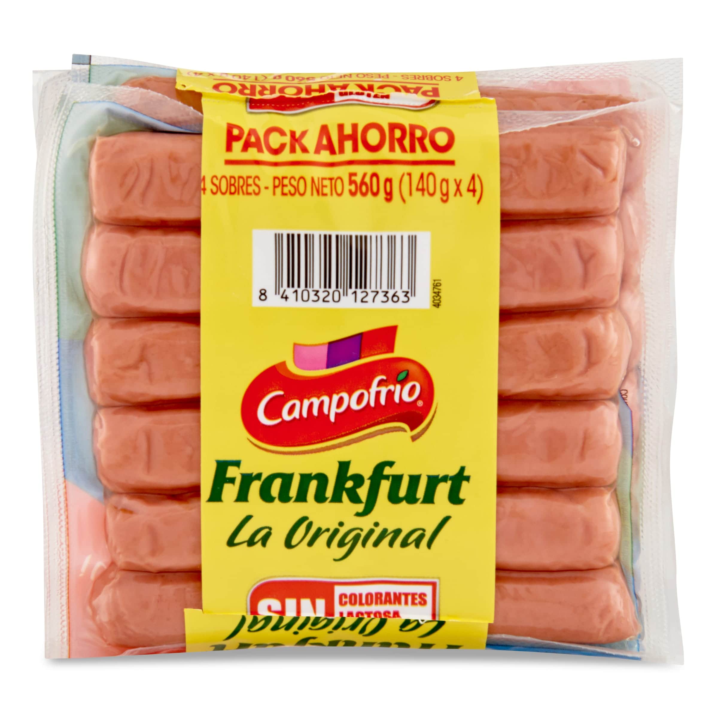 Salchichas cocidas frankfurt Campofrío 4 x 140 g