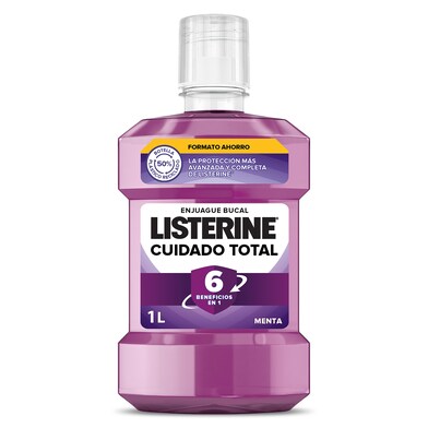 Enjuague bucal cuidado total Listerine botella 1 l-0 Enjuague bucal cuidado total Listerine botella 1 l-0