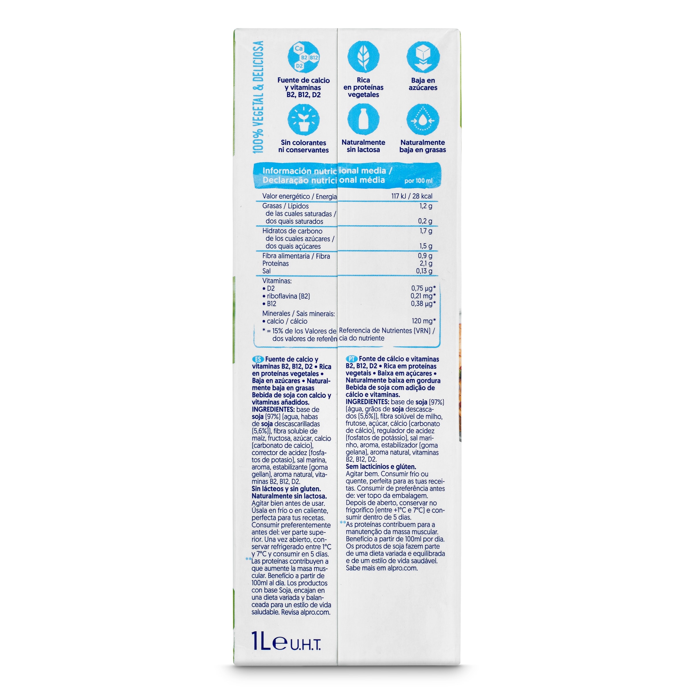 Bebida de soja Ligera Alpro 1 L
