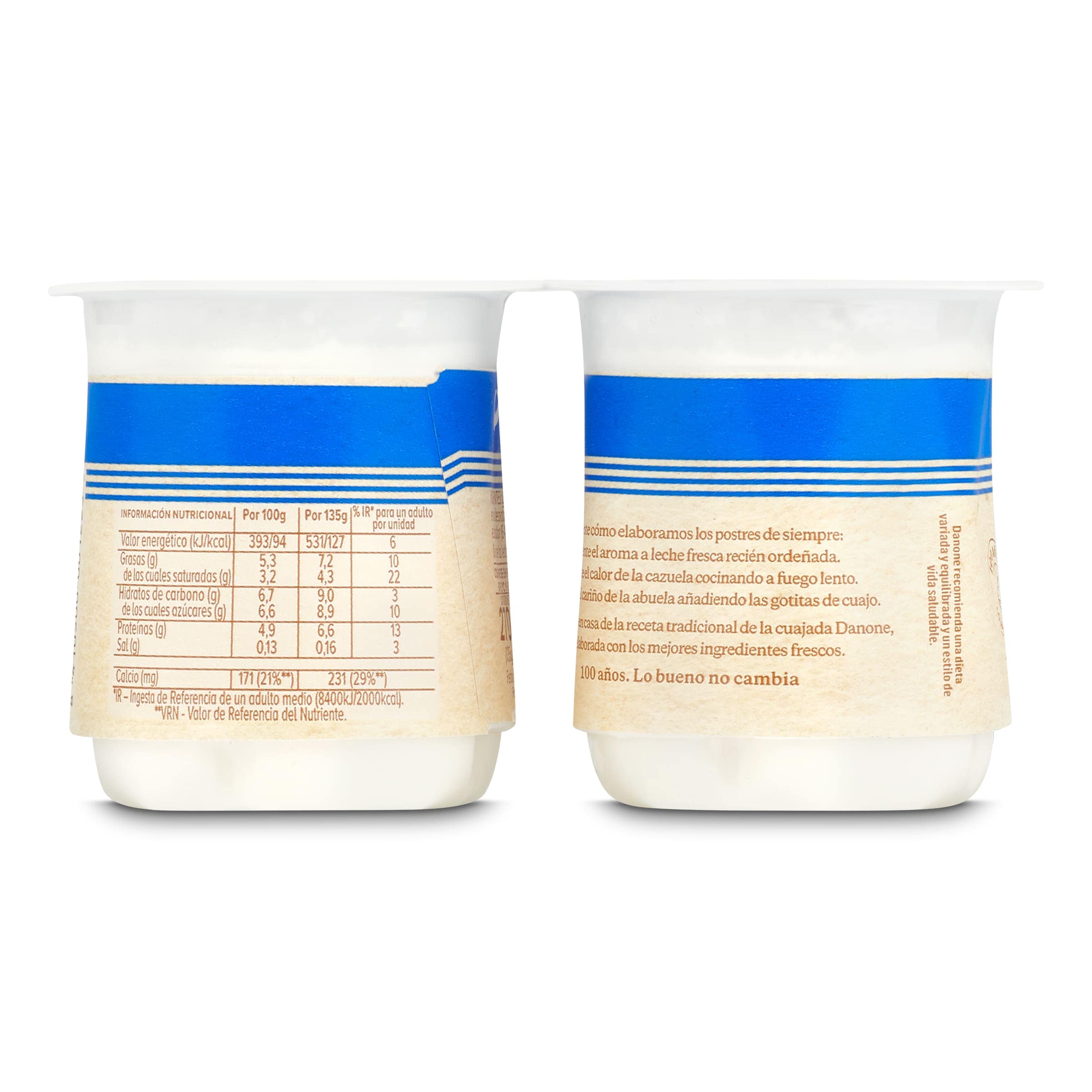 Cuajada sin azúcar Danone 2 x 135 g
