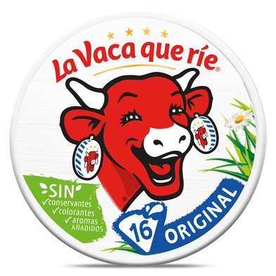 Queso fundido original en porciones La vaca que ríe caja 250 g-0