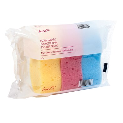 Esponja de baño Bonté Equity de Dia bolsa 3 unidades-0 Esponja de baño Bonté Equity de Dia bolsa 3 unidades-0