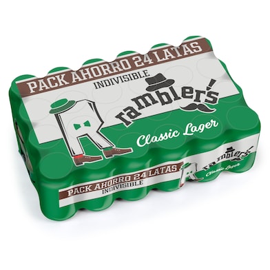 Cerveza lager  Ramblers de Dia lata 24 x 33 cl-0
