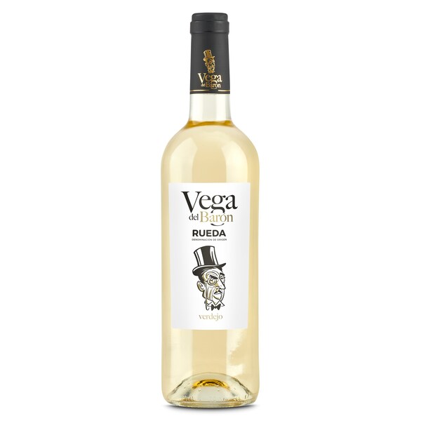 Vino Blanco Verdejo DO Rueda Vega del Baron Botella 75 Cl.