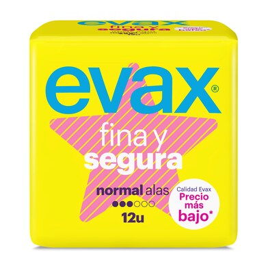 Compresas normal con alas Evax caja 12 unidades-0 Compresas normal con alas Evax caja 12 unidades-0