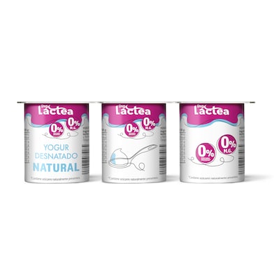 Yogur natural desnatado DIA LACTEA 6 unidades PACK 750 GR-1
