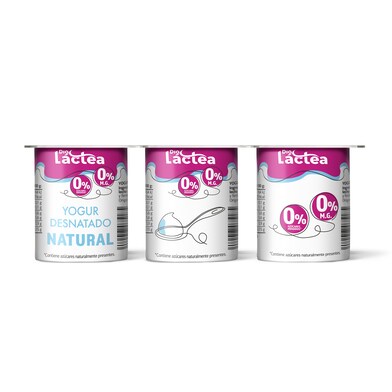 Yogur natural desnatado DIA LACTEA 6 unidades PACK 750 GR-1 Yogur natural desnatado DIA LACTEA 6 unidades PACK 750 GR-1