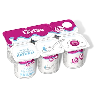 yogur natural desnatado pack 6 x 125 g