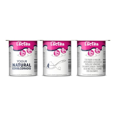 Yogur natural desnatado edulcorado DIA LACTEA 6 unidades PACK 750 GR-1