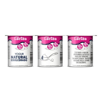 Yogur natural desnatado edulcorado DIA LACTEA 6 unidades PACK 750 GR-1 Yogur natural desnatado edulcorado DIA LACTEA 6 unidades PACK 750 GR-1