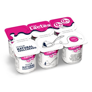 Yogur natural desnatado edulcorado Dia Láctea pack 6 x 125 g-0