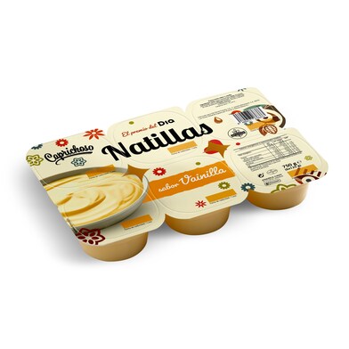 Natillas sabor vainilla Caprichoso Dia pack 6 x 125 g-0 Natillas sabor vainilla Caprichoso Dia pack 6 x 125 g-0