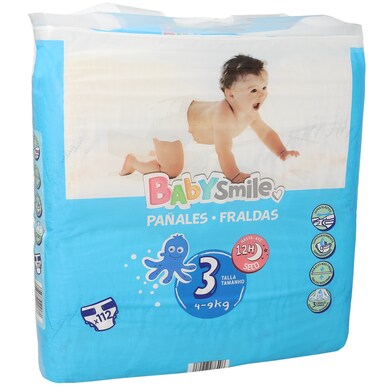 Pañales 4-9 kgs talla 3 Dia bolsa 112 unidades-0 Pañales 4-9 kgs talla 3 Dia bolsa 112 unidades-0