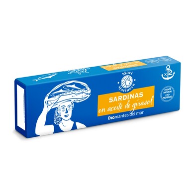 Sardinas en aceite de girasol Mari Marinera de Dia lata 2 x 90 g-0 Sardinas en aceite de girasol Mari Marinera de Dia lata 2 x 90 g-0