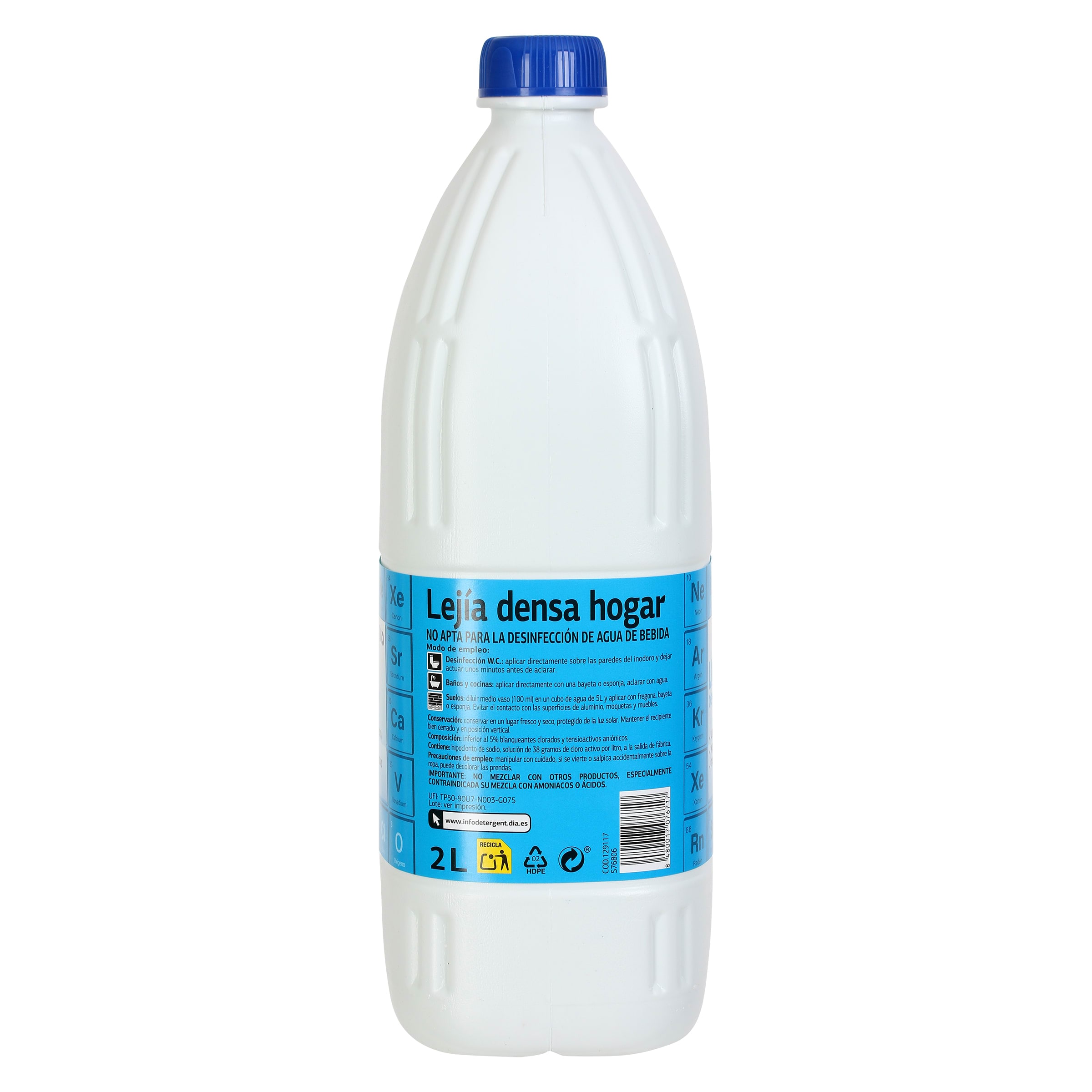 Lejía densa hogar Dia 2 L