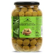 Aceitunas verdes con hueso sabor anchoa Vegecampo de Dia frasco 500 g