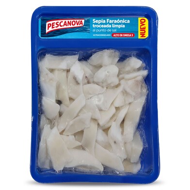 Sepia faraónica troceada al punto de sal Pescanova bandeja 300 g-0 Sepia faraónica troceada al punto de sal Pescanova bandeja 300 g-0